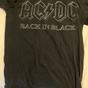 AC/DC Back in Black Tee - color Black - Size Small